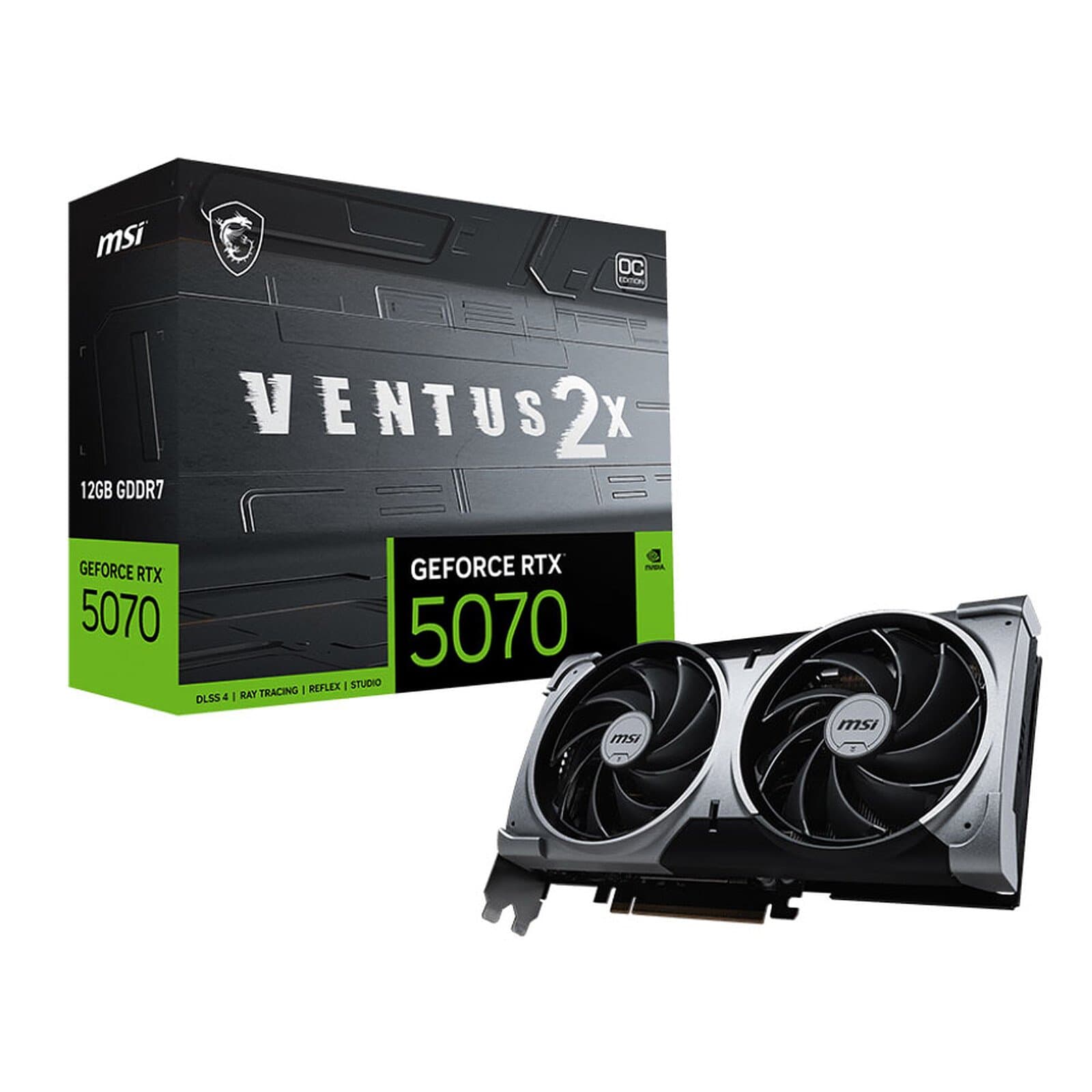 MSI GeForce RTX 5070 SHADOW 2X OC – 12GB GDDR7