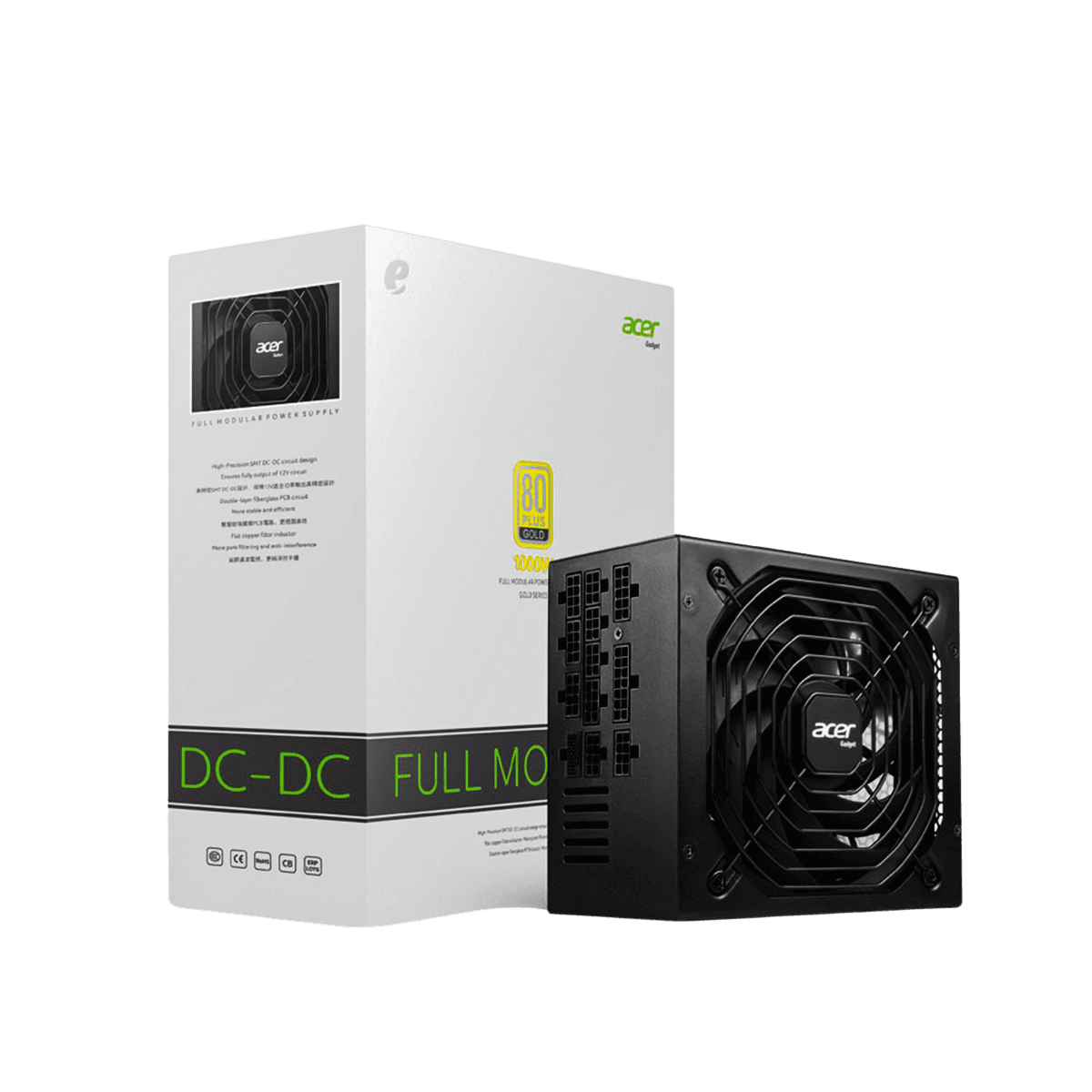 ACER AC-1000B FULL MODULAR 1000W 80+ GOLD
