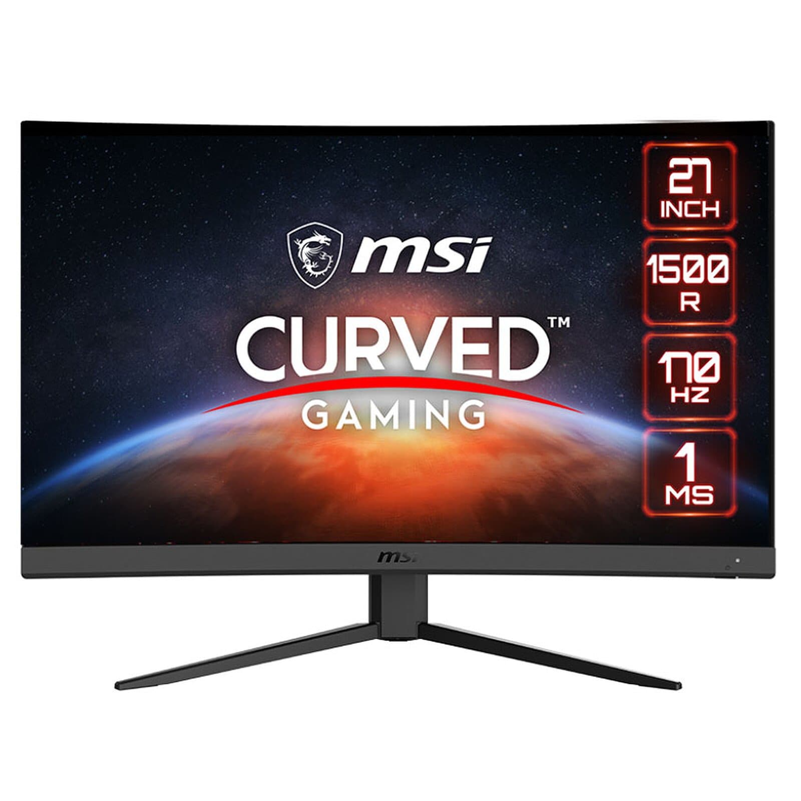 MSI G273CQ 27'' 2K Curved Gaming Monitor – 170Hz, 1ms, HDR, FreeSync Premium