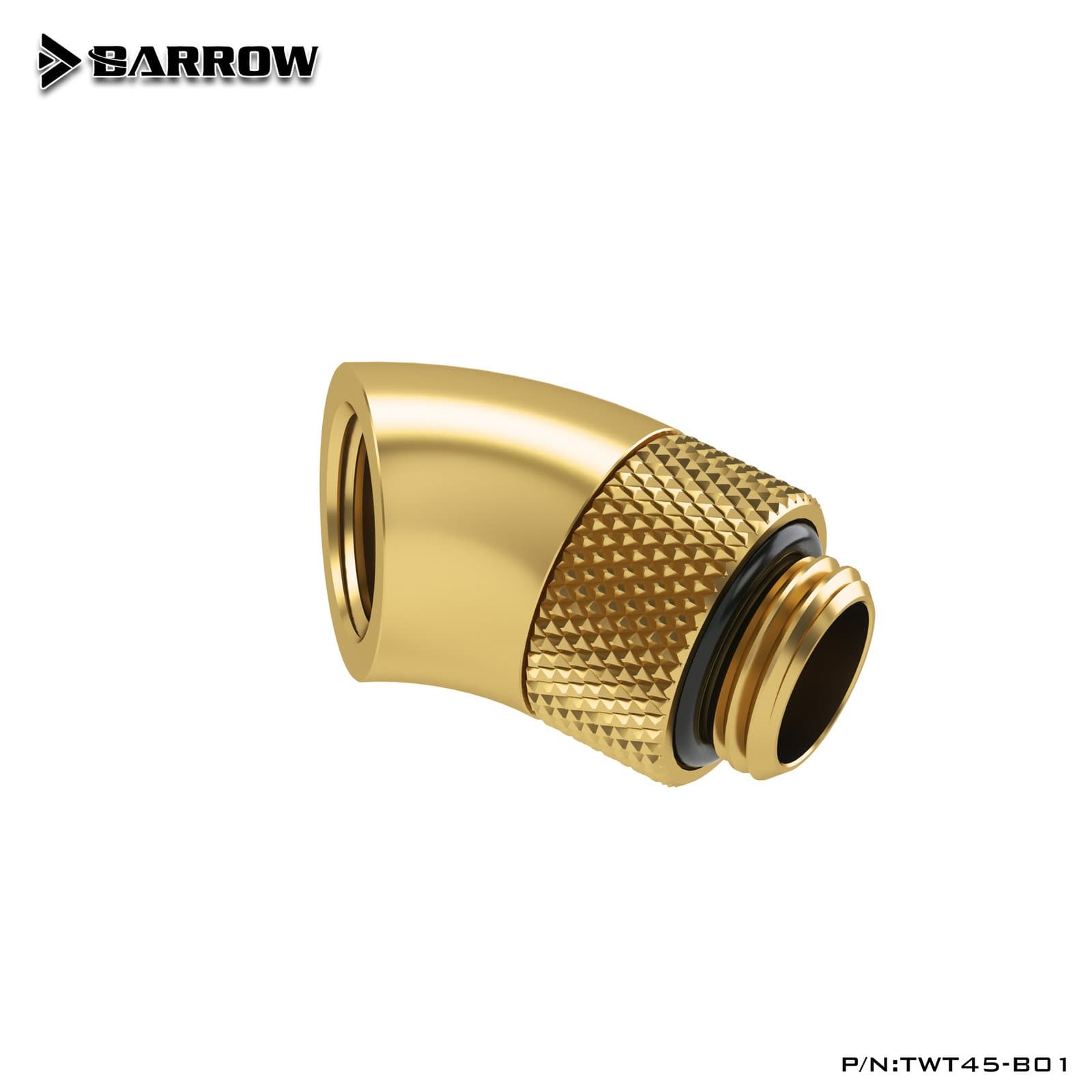 BARROW G1/4 45° Rotary Adapter – Gold