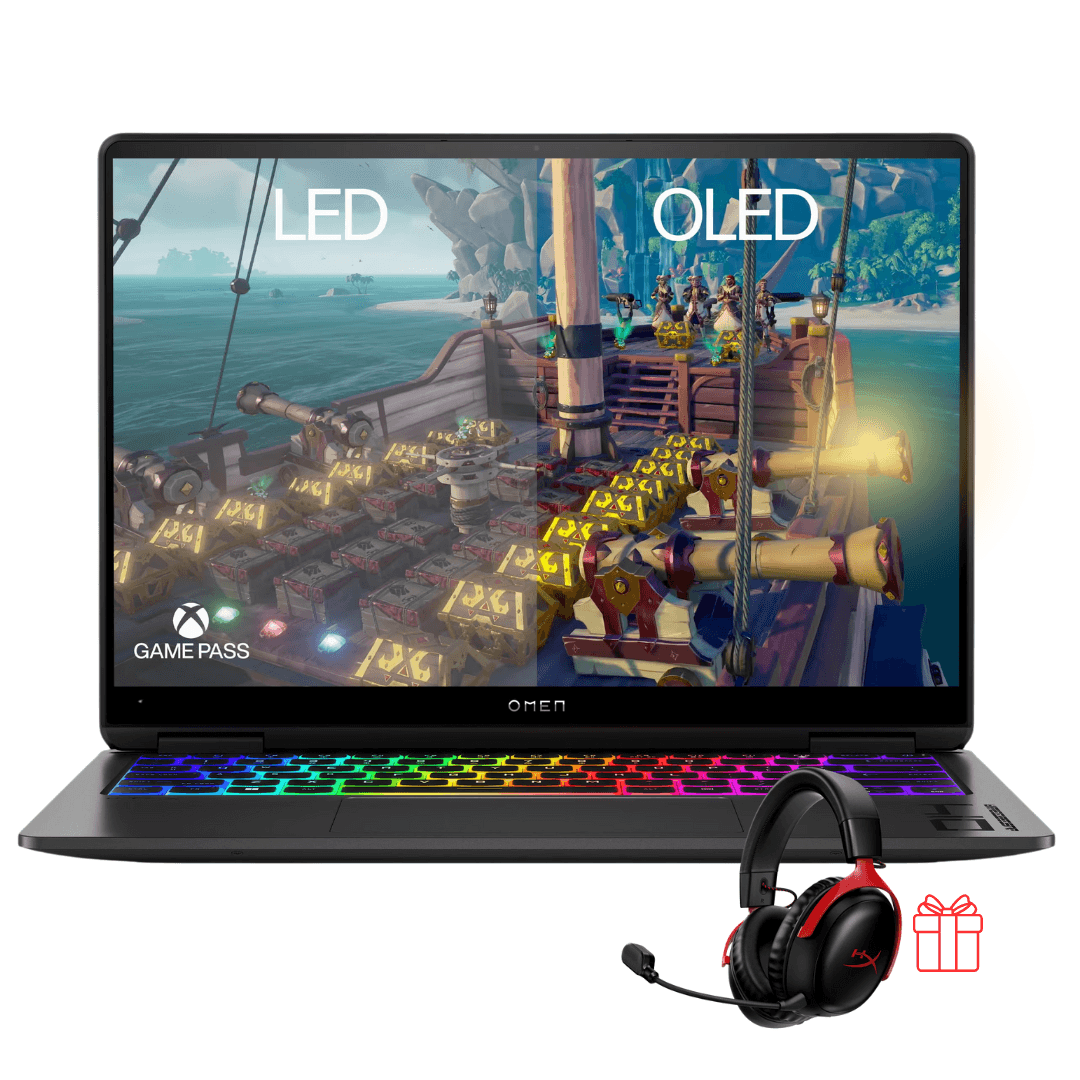 HP Omen Transcend 14 | Ultra 9 185H | RTX 4070 8GB | 32GB DDR5 | 1TB SSD | 2.8K OLED | RGB | Win 11 | LIKE NEW + HyperX Cloud III