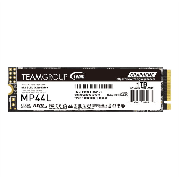 1TB TEAMGROUP MP44L M.2 PCIe 4.0 NVMe