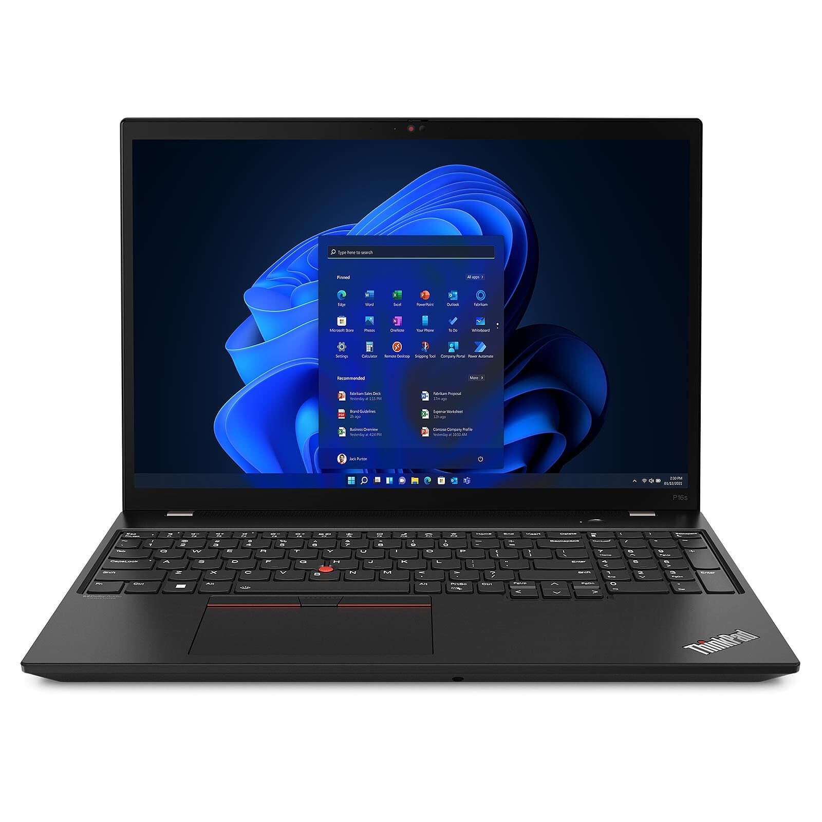 LENOVO THINKPAD P16s GEN 1 - i5 1250P | Nvidia T550 | 15.6" FHD 60Hz