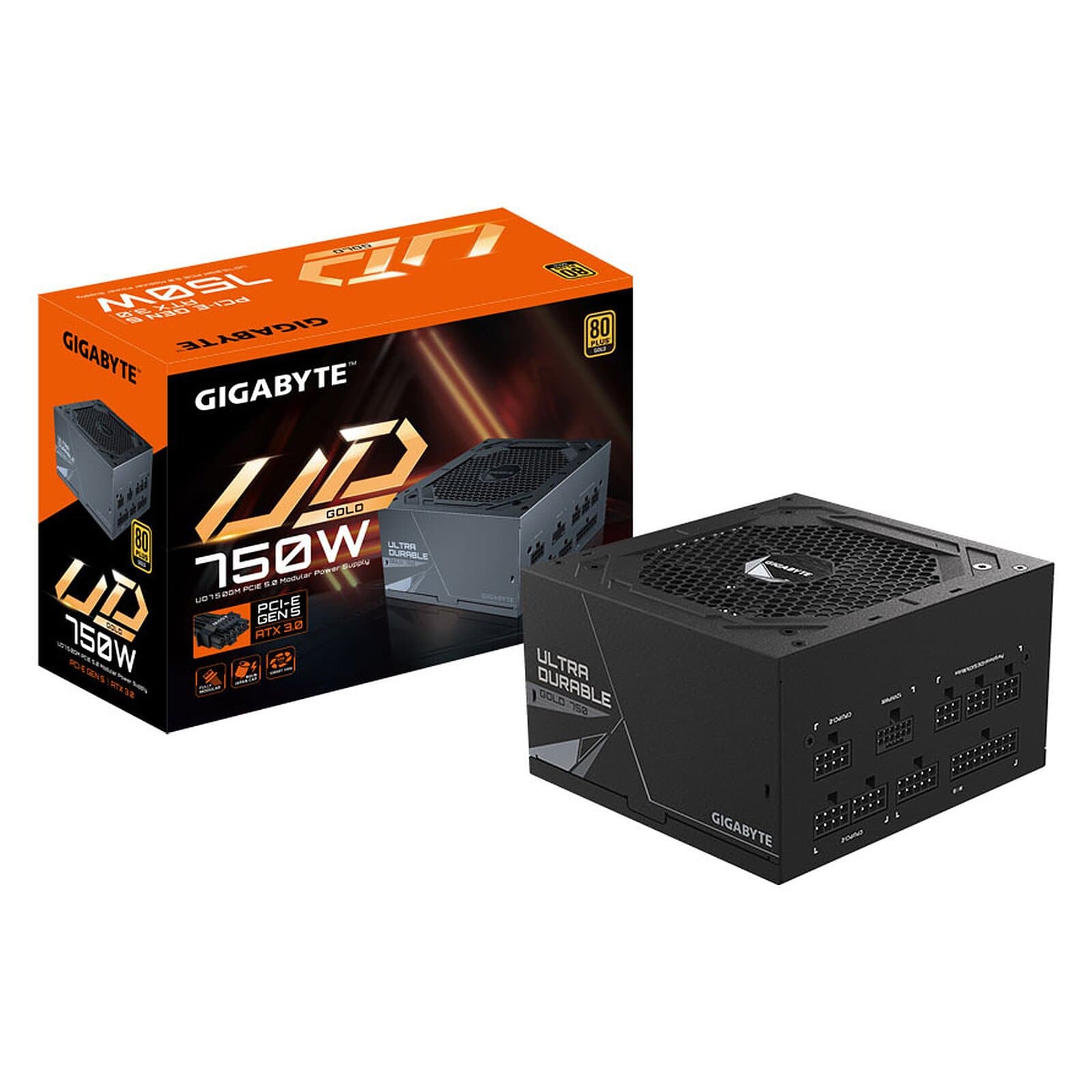 GIGABYTE UD750GM 750W 80+ Gold – Alimentation ATX Modulaire