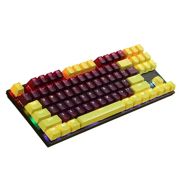 NOVA K400 (Noir/Jaune) – NK87 Clavier Mécanique Gamer