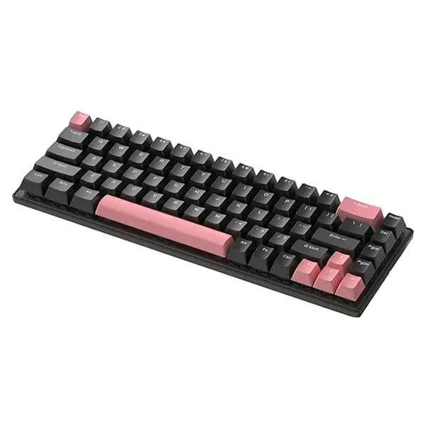 NOVA K68 (Noir/Rose) NK68 – Clavier Mécanique Gamer Compact