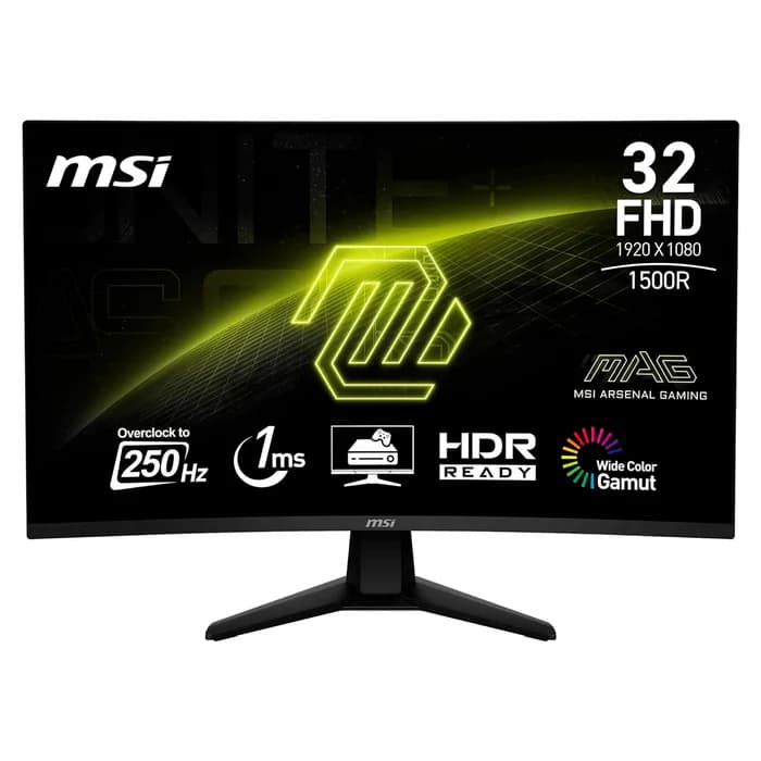 MSI MAG 32C6X | 32" Curved | FHD | 250Hz | 1ms