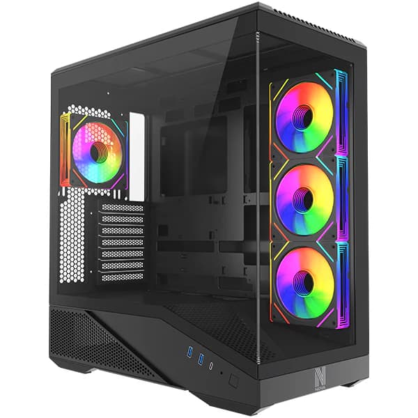 NOVA SENTINEL NOIR | MID TOWER | VERRE TREMPÉ