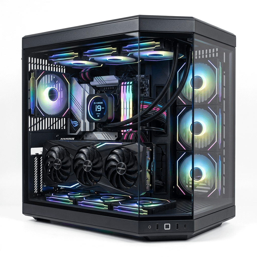 PC GAMING INTEL I9-14900K | ASROCK CHALLENGER RX 9070 XT 16GB | 32GB DDR4 RGB | 1TB NVMe | WATERCOOLING