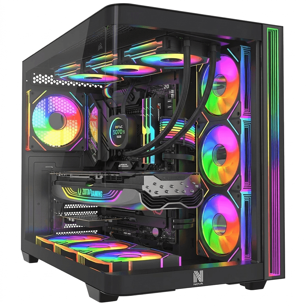 PC Gamer – Ryzen 7 5700X | RTX 5070 Ti 16GB | 32GB | 1TB | NEW