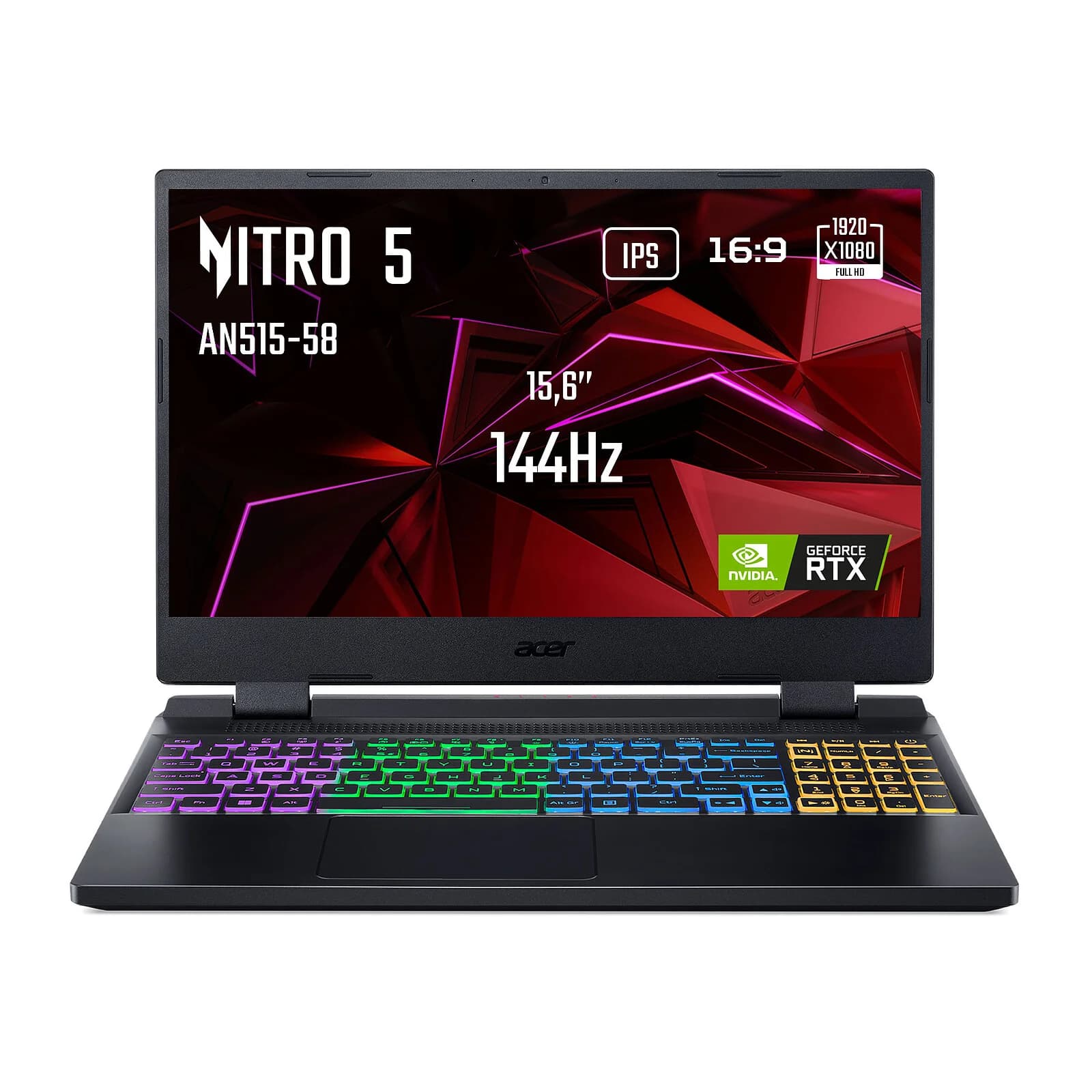 ACER NITRO 5 AN515-58-77VY | i7-12700H | RTX 3070 Ti 8GB | 16GB DDR4 | 512GB NVMe | 15.6" QHD IPS 165Hz | OCCASION