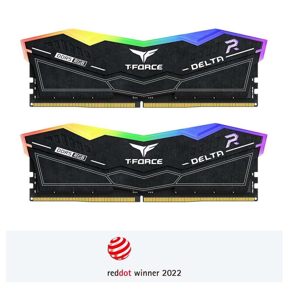 TEAMGROUP T-FORCE DELTA RGB 32GB (2x16GB) DDR5 6400MHz CL40 RAM