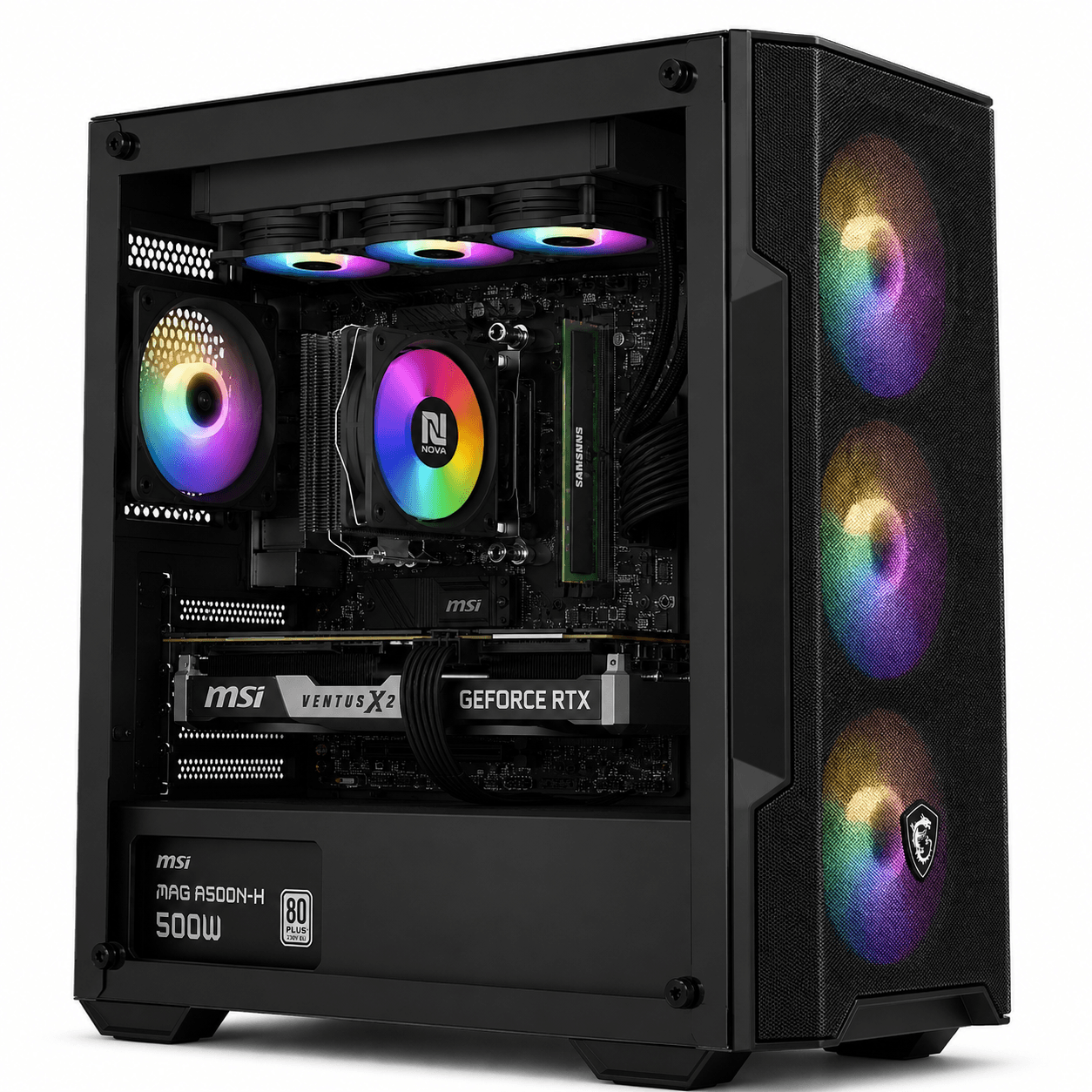 Gaming PC Ryzen 5 7500F | RTX 3050 6GB | 16GB DDR5 | 512GB NVMe