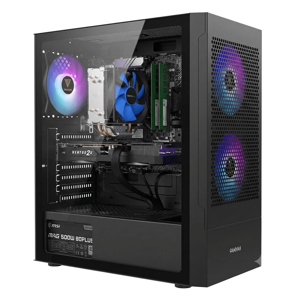 Gaming PC Ryzen 5 7500F | RTX 5050 8GB | 16GB DDR5 | 512GB NVMe