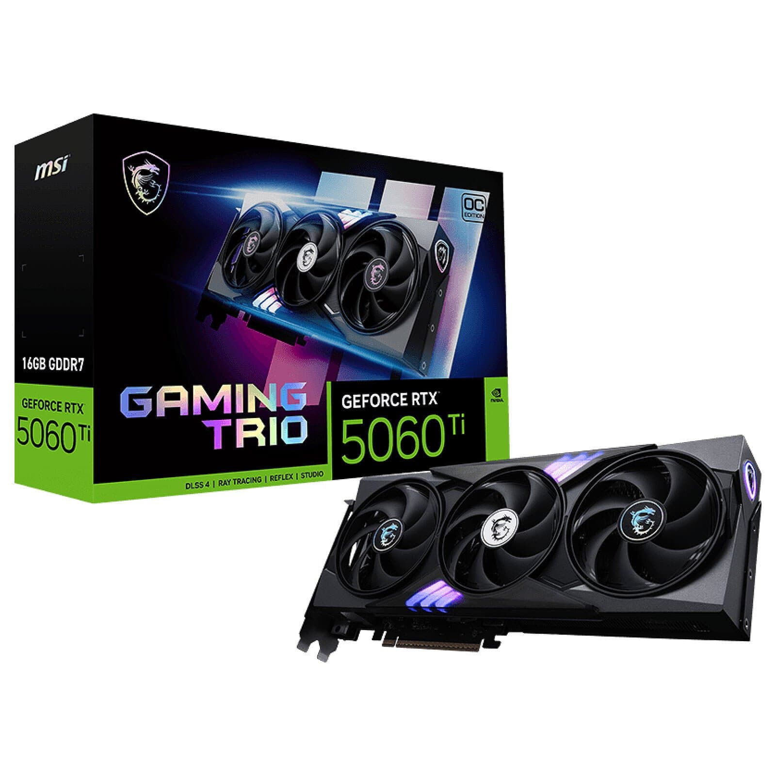 MSI GeForce RTX 5060 Ti GAMING TRIO OC 16GB GDDR7 DLSS 4