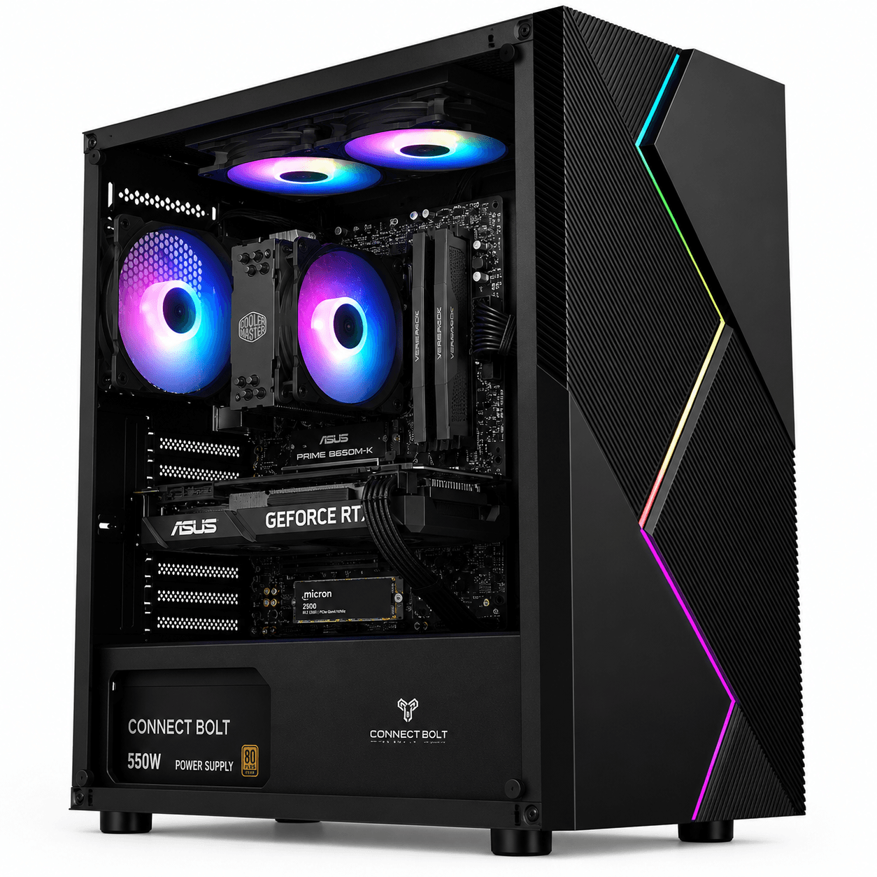 Gaming PC Ryzen 5 9600X | RTX 5060 8GB | 16GB DDR5 | 512GB NVMe