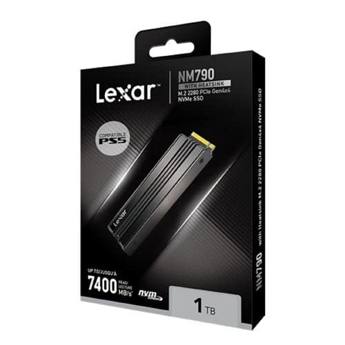 LEXAR NM790 | 1 TB | M.2 2280 | PC IE GEN4 X4 NV ME SSD | AVEC HEATSINK