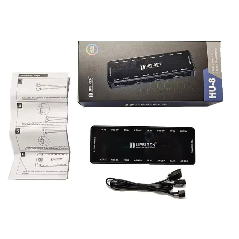 UPSIREN HU-8 Chassis Fan Hub