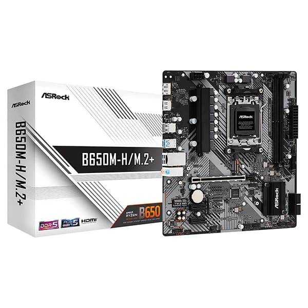 ASRock B650M-H/M.2+ | AMD B650 | Socket AM5 | Micro-ATX