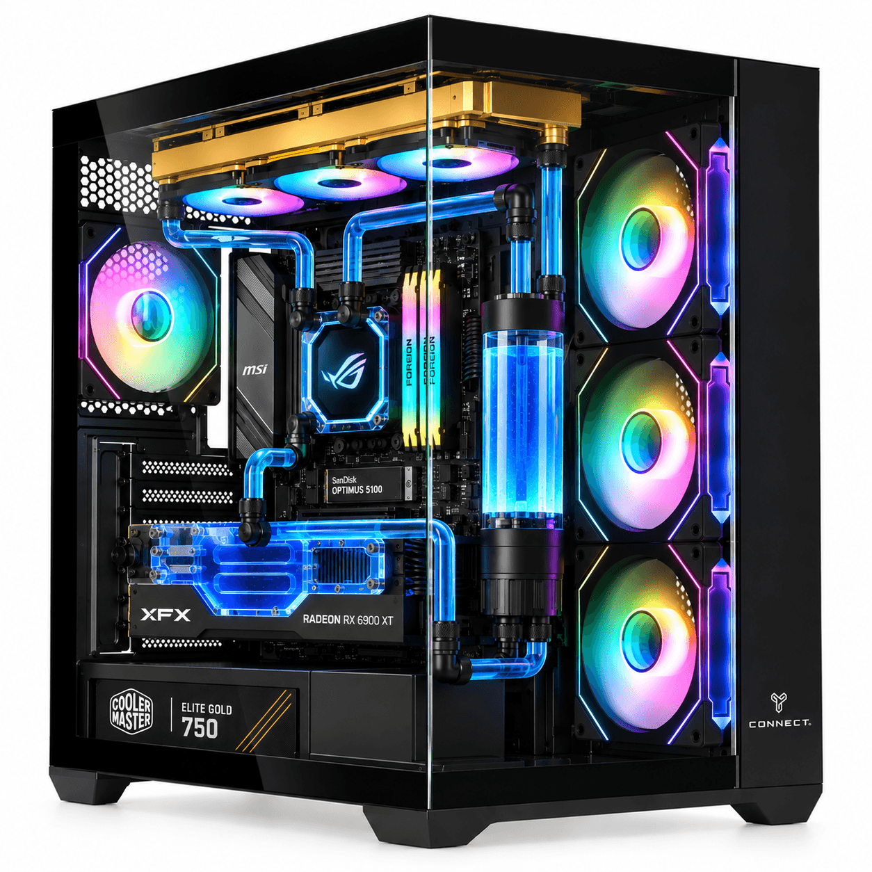 PC GAMING CUSTOM WATERCOOLING | CORE ULTRA 7 270K PLUS | RX 6900 XT 16GB | 32GB DDR5-6000 | 1TB NVMe | Z890 WIFI