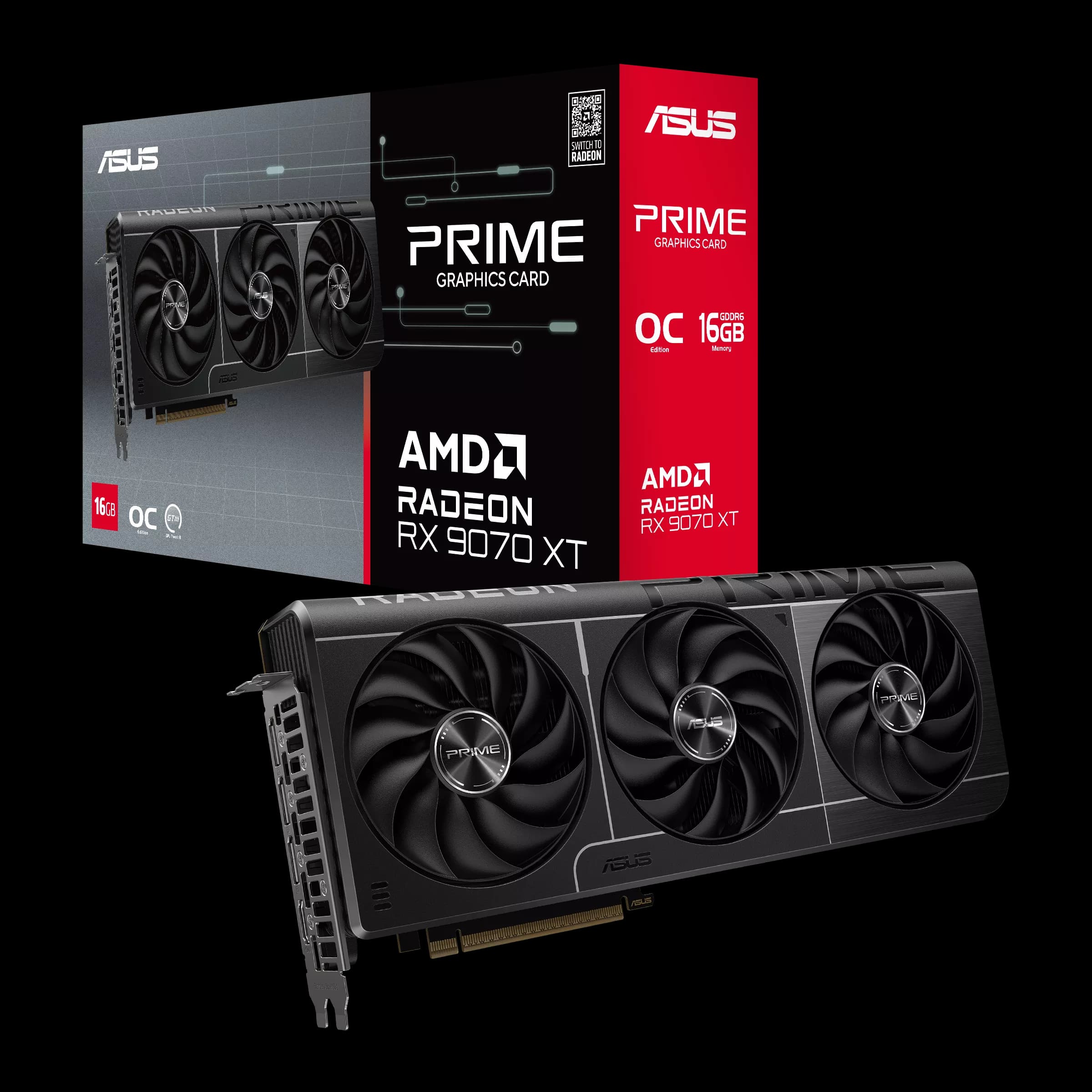 ASUS PRIME RX 9070 XT OC EDITION | 16GB GDDR6