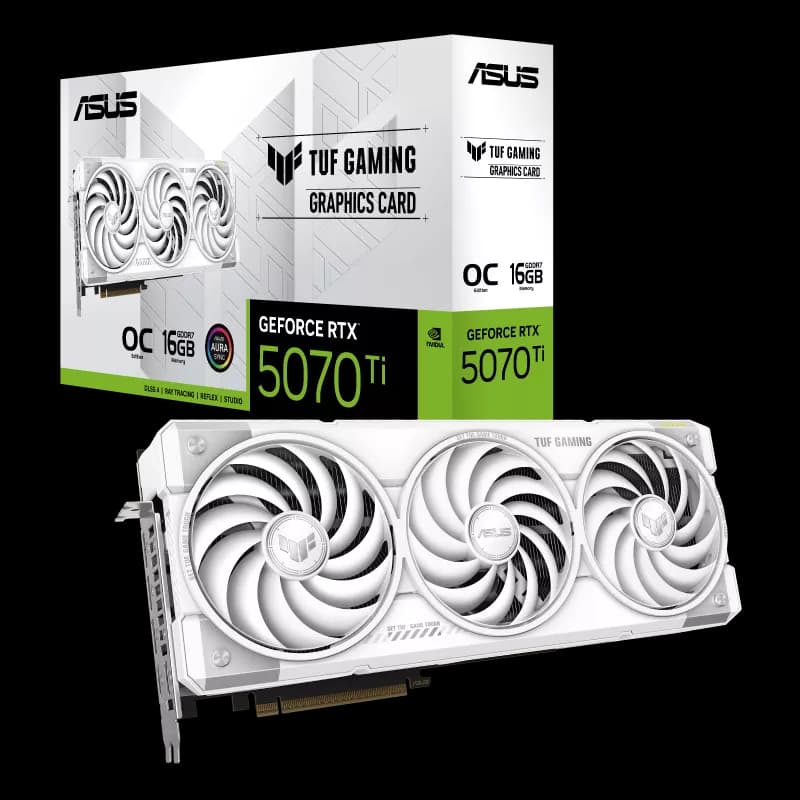 ASUS TUF GAMING GEFORCE RTX 5070 Ti 16GB WHITE OC | 16GB GDDR7 | WHITE