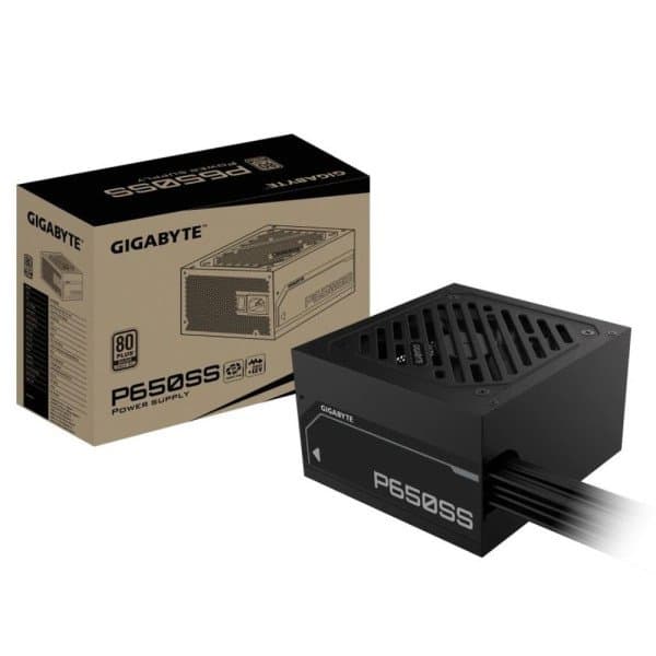 GIGABYTE P650SS | 650W | 80 PLUS SILVER | ATX 3.0 | ATX 3.1 COMPATIBLE | BLACK