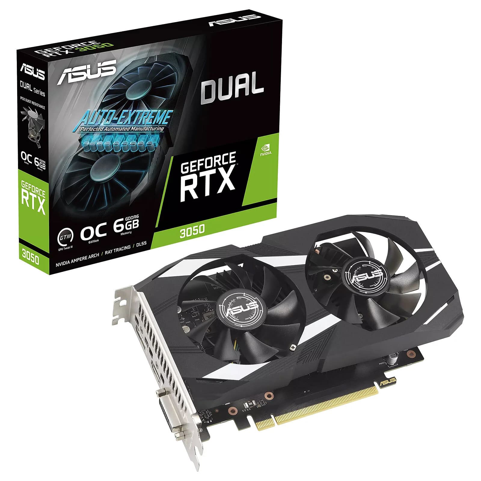 ASUS Dual GeForce RTX 3050 OC 6GB GDDR6