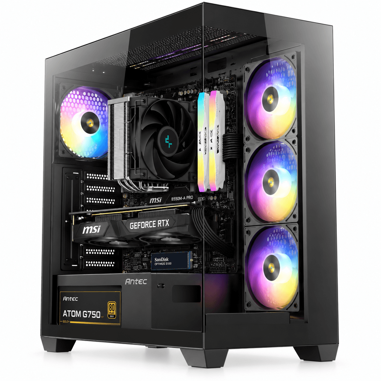 PC GAMING RYZEN 7 5700X | RTX 5070 12GB | 32GB DDR4 RGB 3600MHz | 1TB NVMe Gen 4