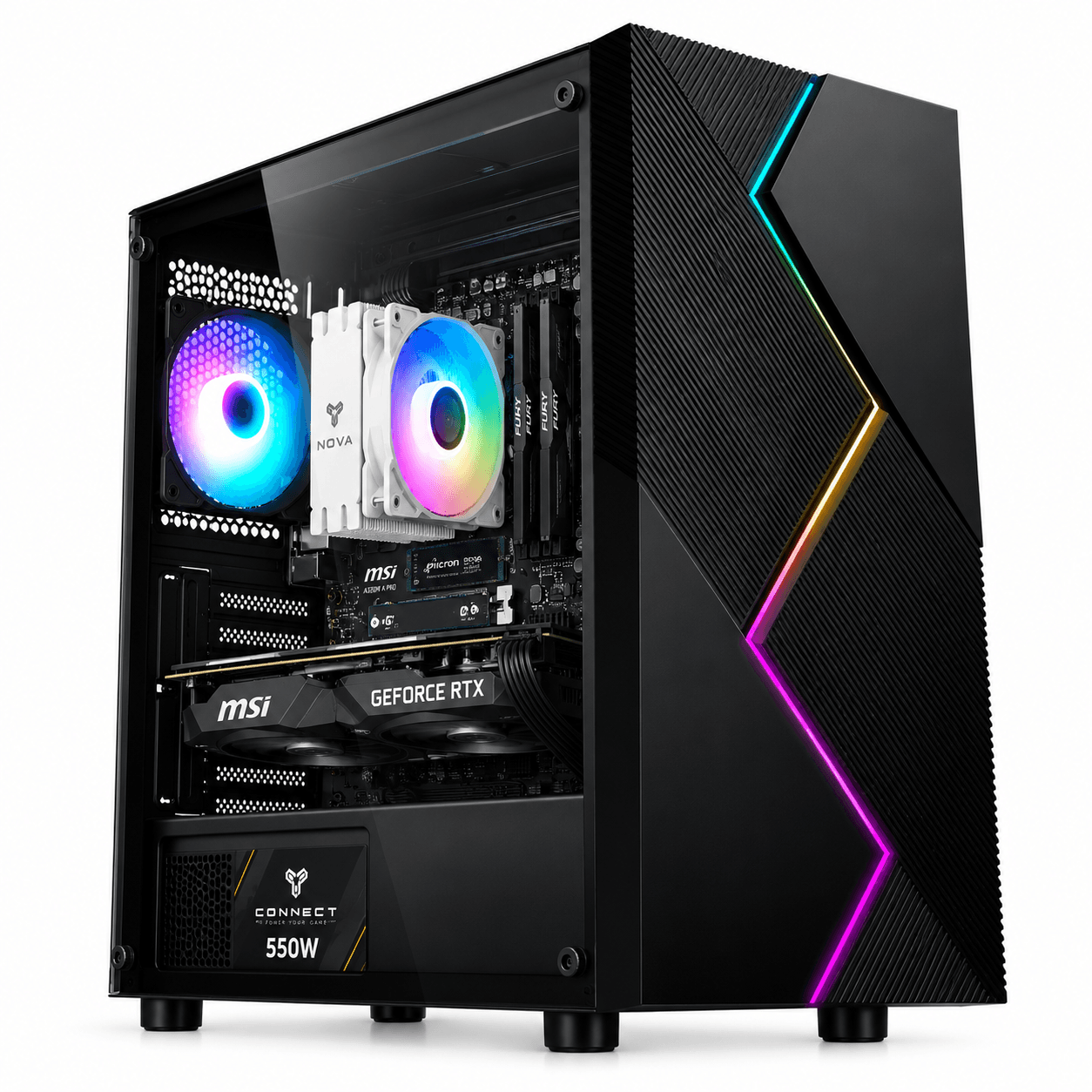 PC GAMING RYZEN 7 5700X | RTX 5060 Ti 8GB | 16GB DDR4 3600MHz CL17 | 512GB NVMe Gen 4