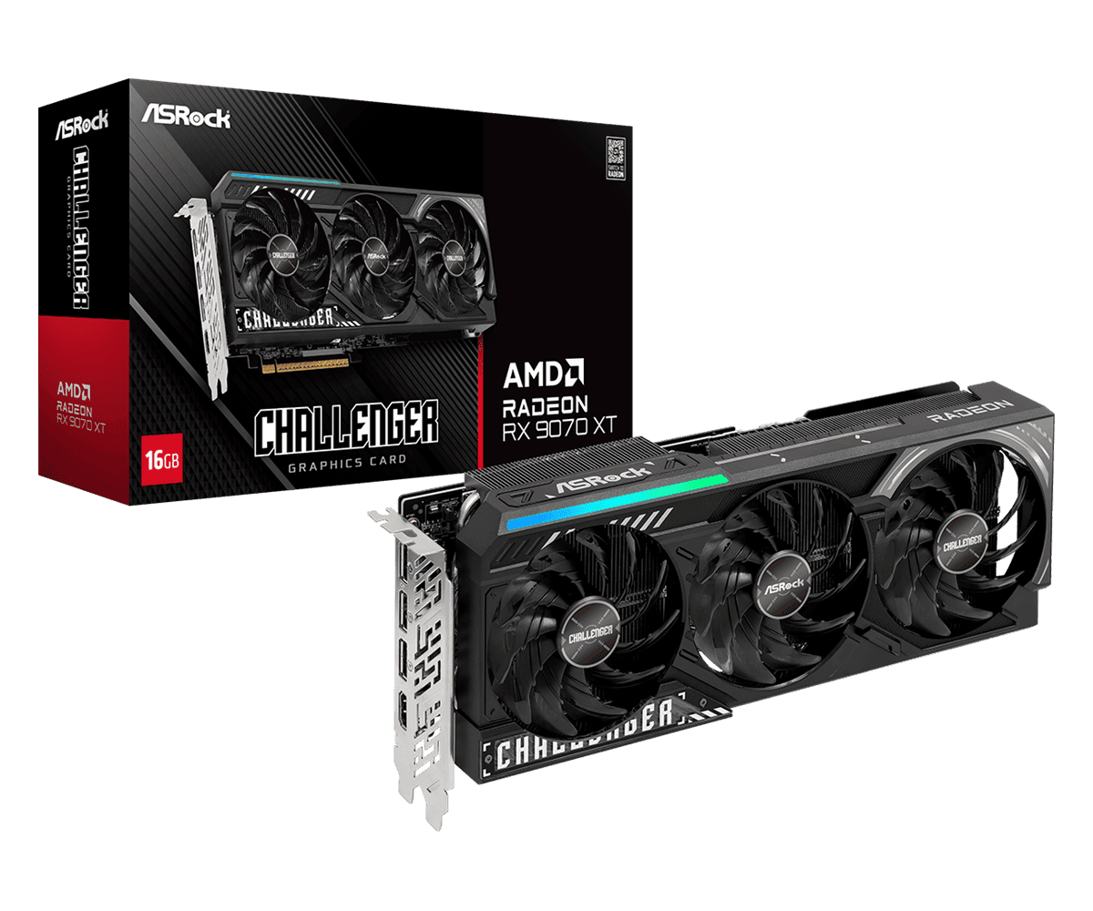 ASROCK RX 9070 XT CHALLENGER 16GB | GDDR6