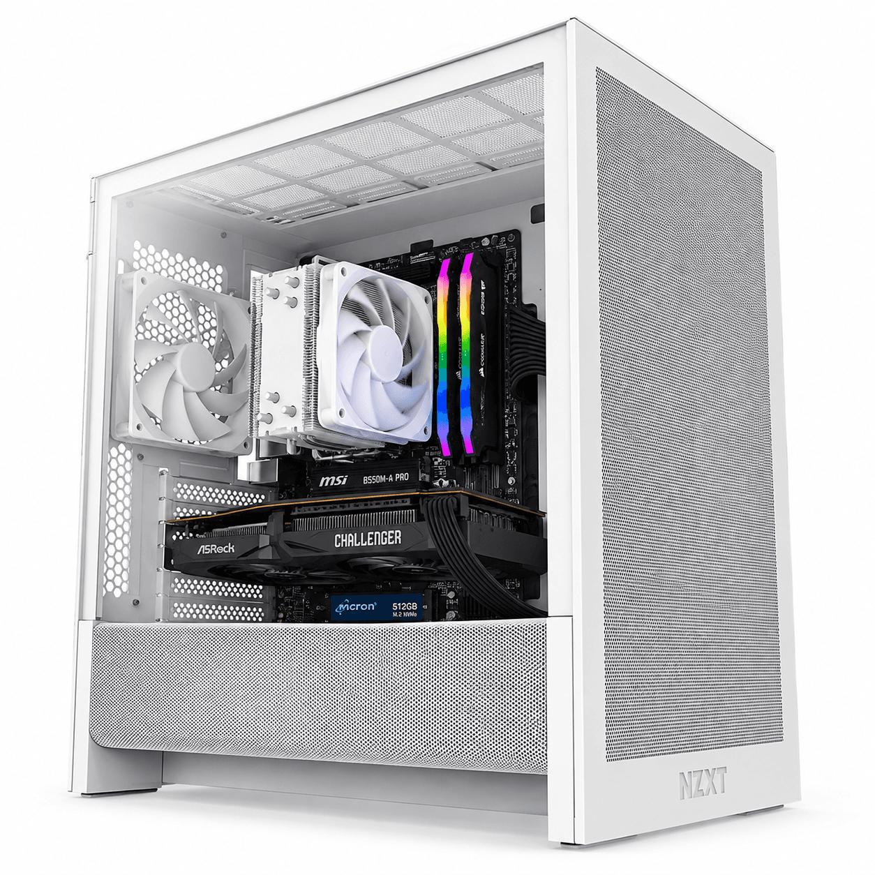 PC GAMING RYZEN 7 5700X | RX 9060 XT 16GB | 16GB DDR4 RGB 3200MHz | 512GB NVMe Gen 4