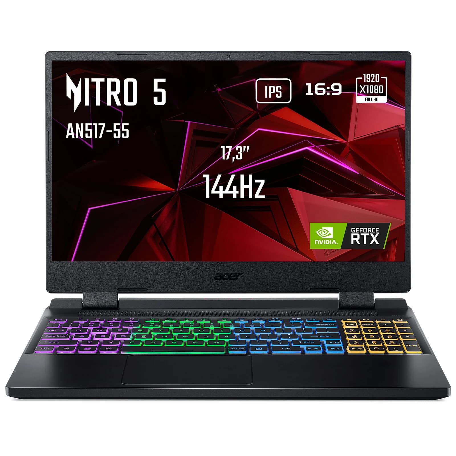 ACER NITRO 5 AN517 | i7-12700H | RTX 3070 Ti 8GB | 16GB | 1TB NVMe