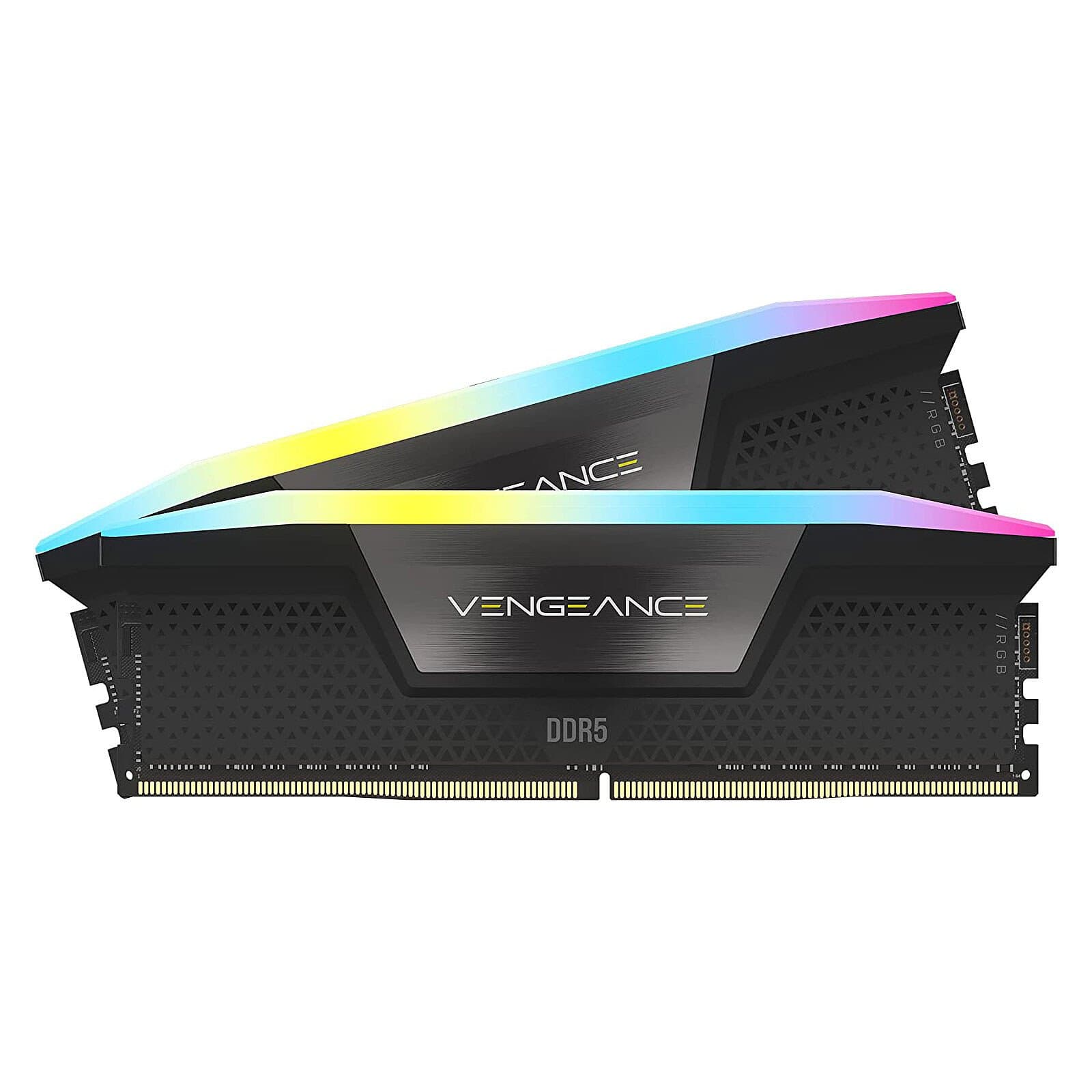 Corsair Vengeance RGB DDR5 32 Go (2 x 16 Go) 6000 MHz C36 – Noir
