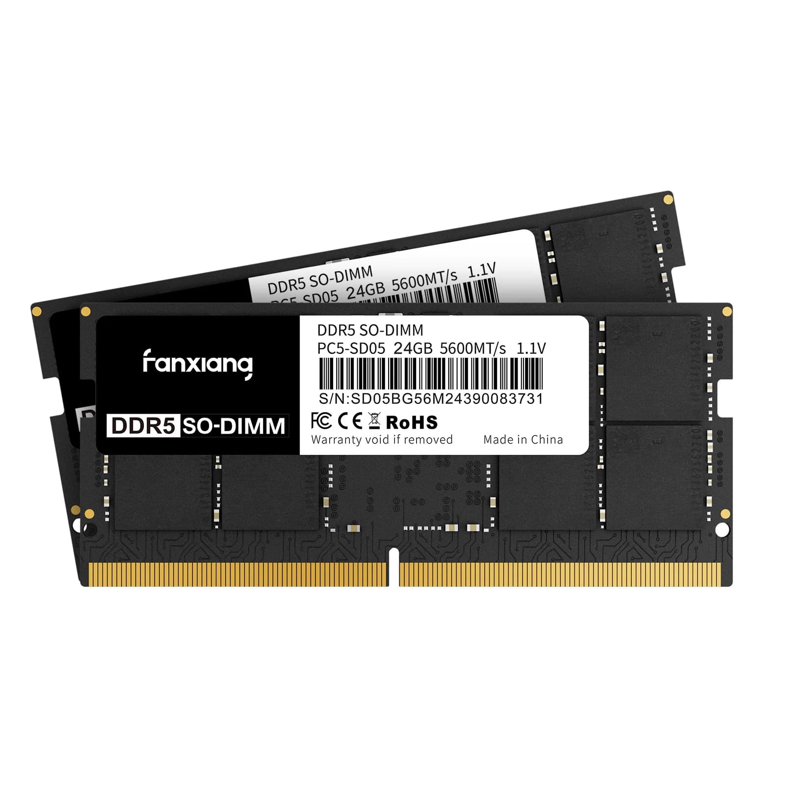 fanxiang SODIMM DDR5 4800MHz RAM 64GB Kit (2 x 32GB)