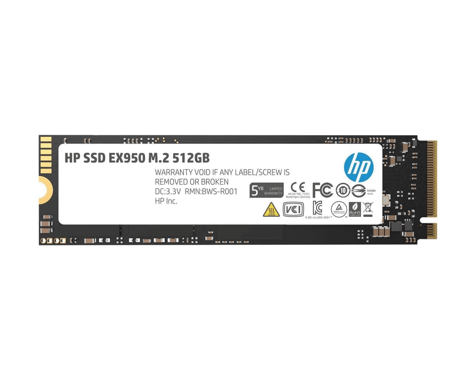512GB SSD HP EX950 NVMe M.2 | PCIe Gen3 x4 | High-Performance Storage