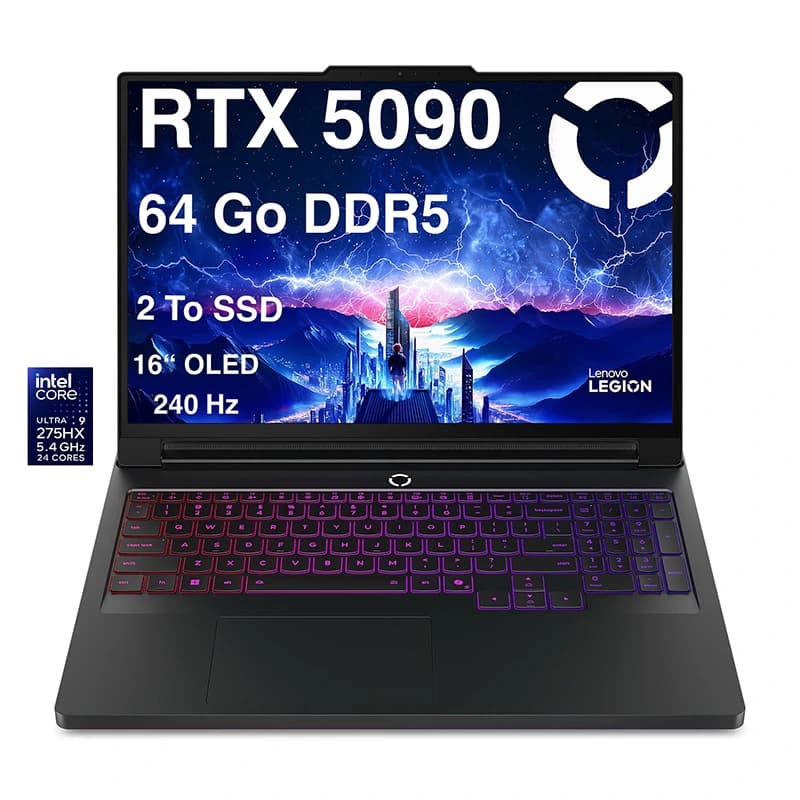 Lenovo Legion Pro 7i Gen10 Ultra 9 275HX | RTX 5090 24GB | 64GB DDR5 | 2TB SSD | 16″ OLED 2K+ 240Hz | NEW