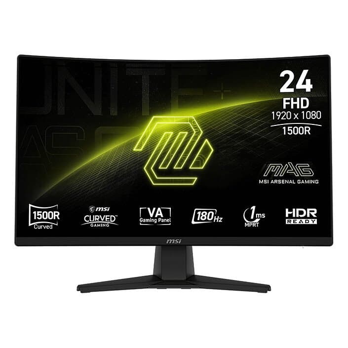 MSI MAG 242C | 23.6″ Curved FHD (1920×1080) | 180Hz | 1ms | VA | Adaptive-Sync