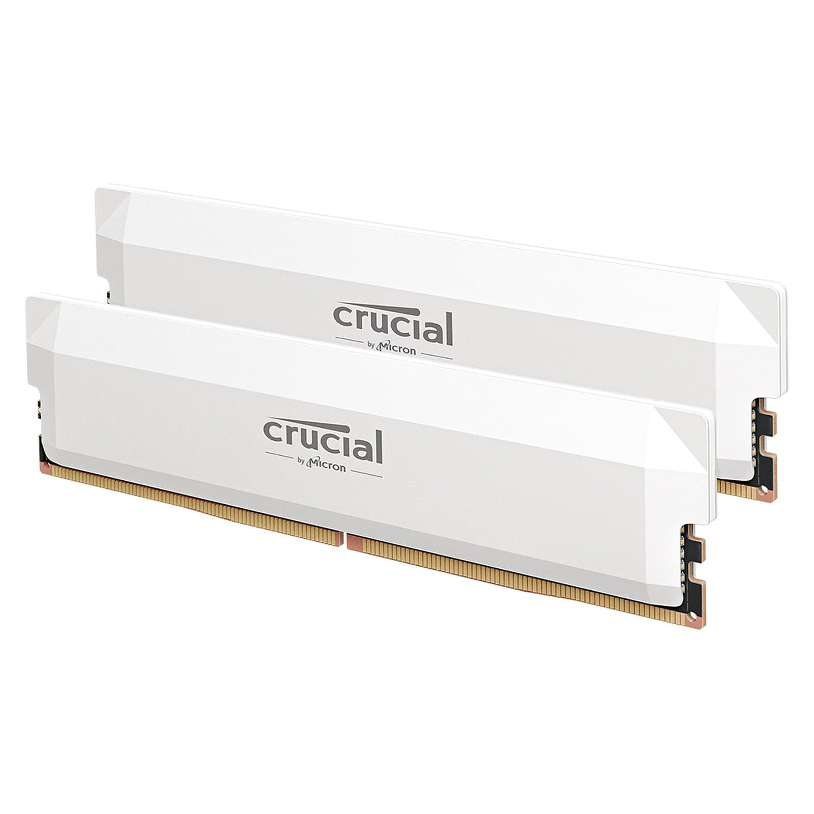 Crucial 32GB DDR5 (16×2) White 6400 MHz CL38 – Mémoire RAM – BOX