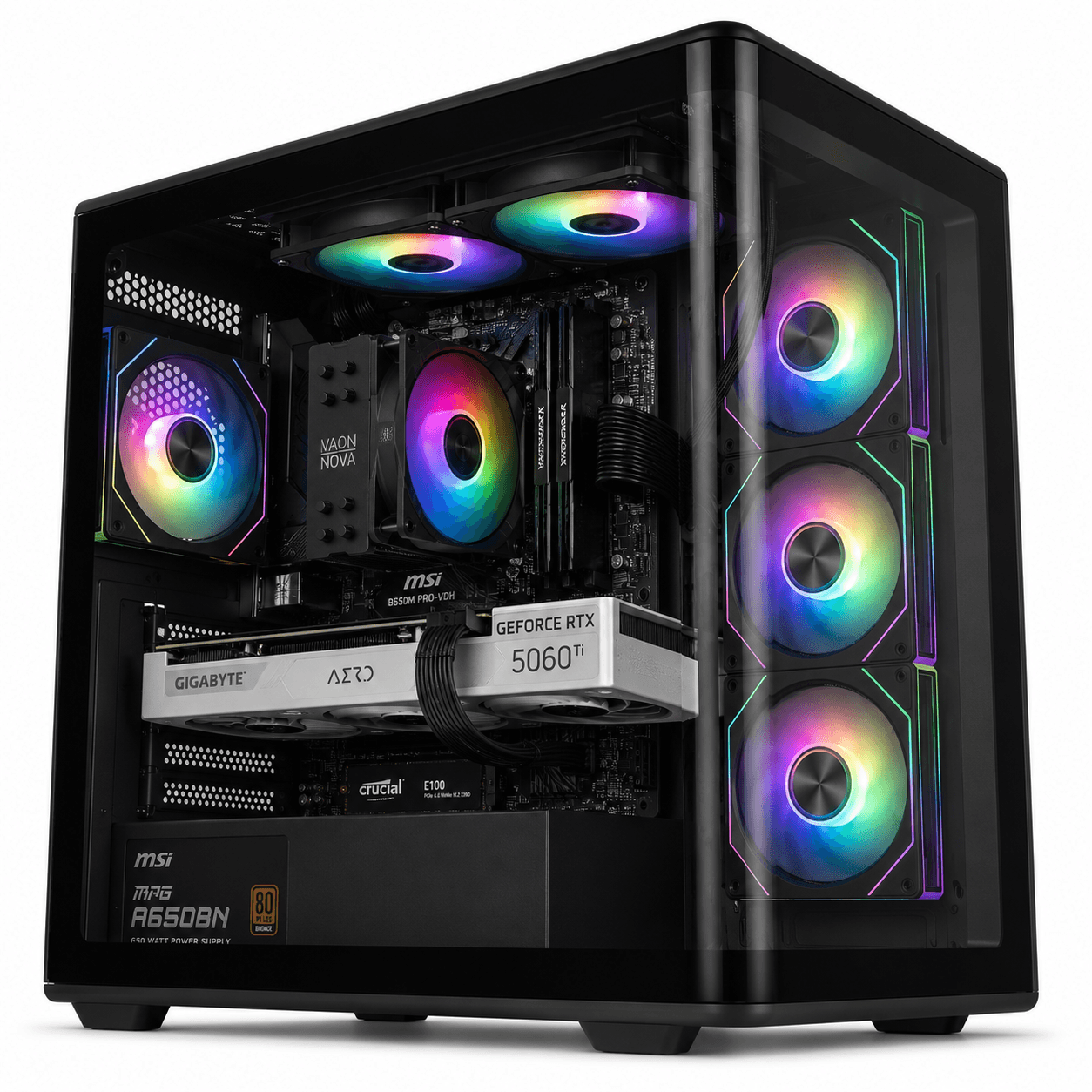 Gaming PC Ryzen 7 5700X3D | RTX 5060 TI 16GB | 32GB DDR4 | 1TB NVMe