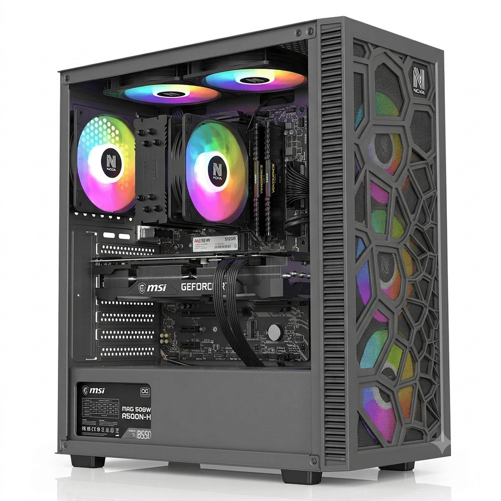 Gaming PC Ryzen 7 5700X3D | RTX 5060 8GB | 16GB DDR4 | 512GB NVMe