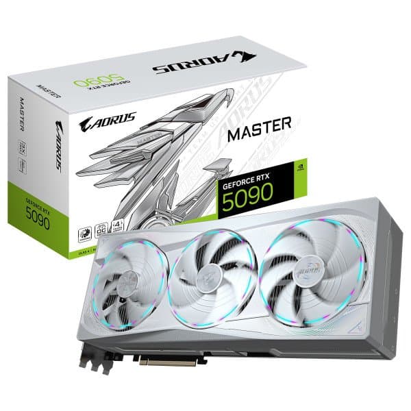 AORUS GeForce RTX 5090 MASTER ICE 32G | 32GB GDDR7 | 512-bit | PCIe 5.0