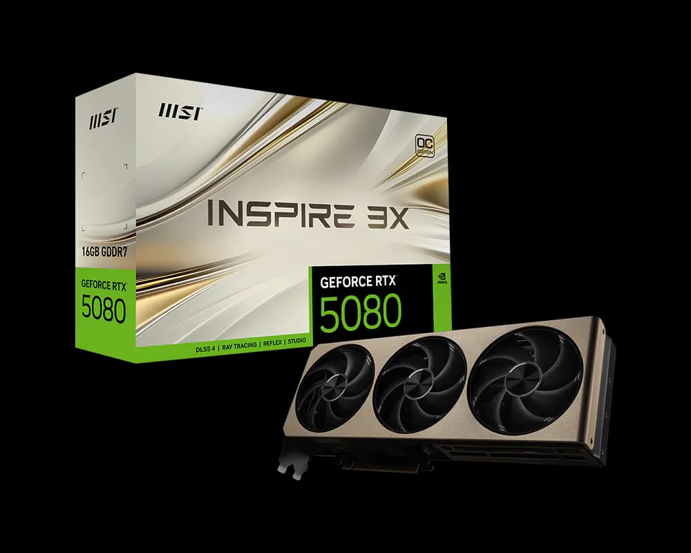 MSI GeForce RTX 5080 16GB INSPIRE 3X OC
