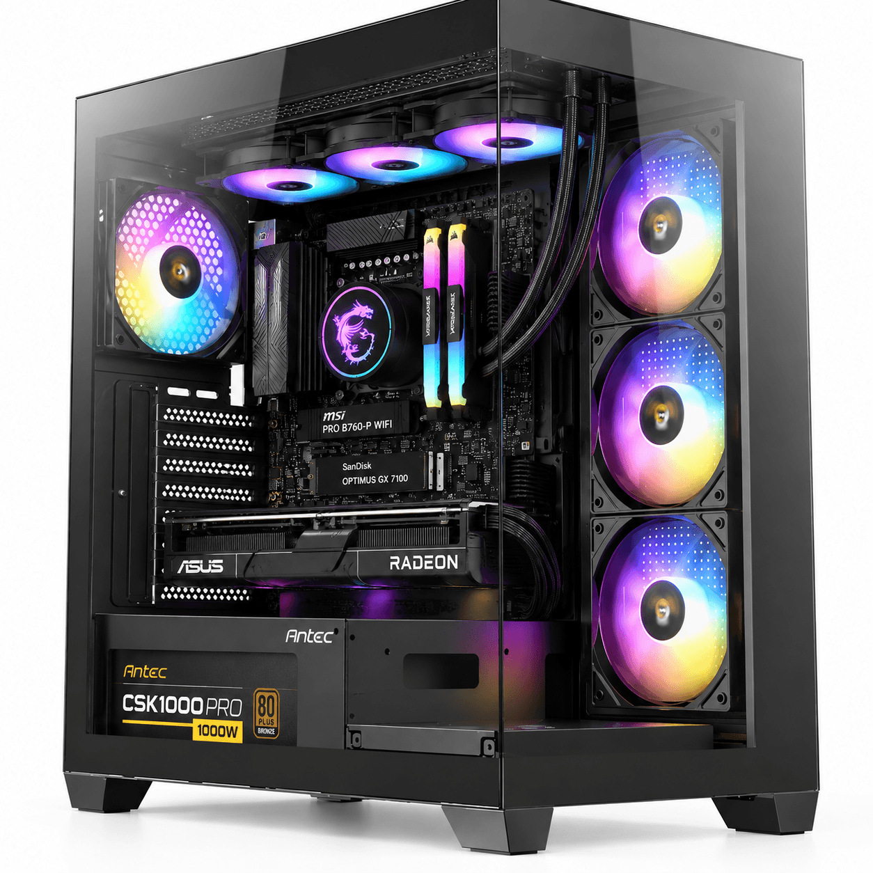PC GAMING SETUP | INTEL CORE i9-14900K | RX 9070 XT 16GB | 32GB DDR4-3200 | 1TB NVMe | B760 WIFI