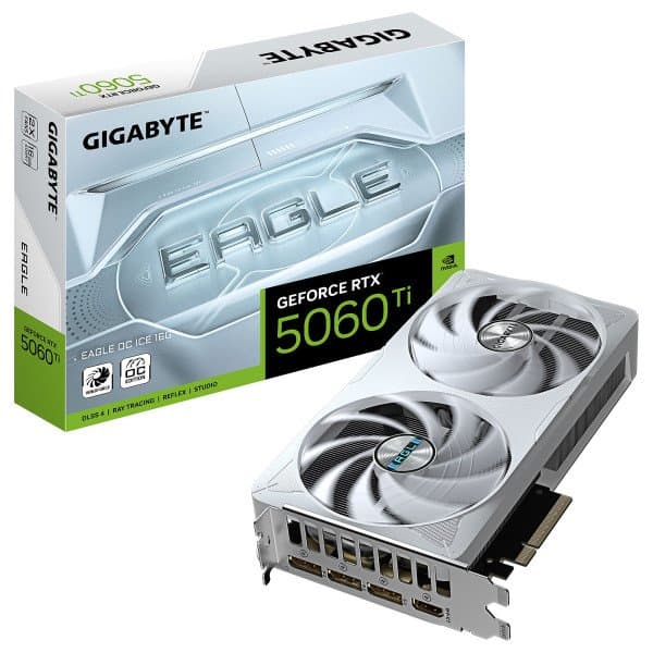 GIGABYTE GEFORCE RTX 5060 Ti EAGLE OC ICE 16G | 16GB GDDR7 | WHITE