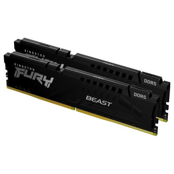 KINGSTON FURY BEAST | 64GB (32GB × 2) | DDR5 6000MT/s | CL30 | BLACK