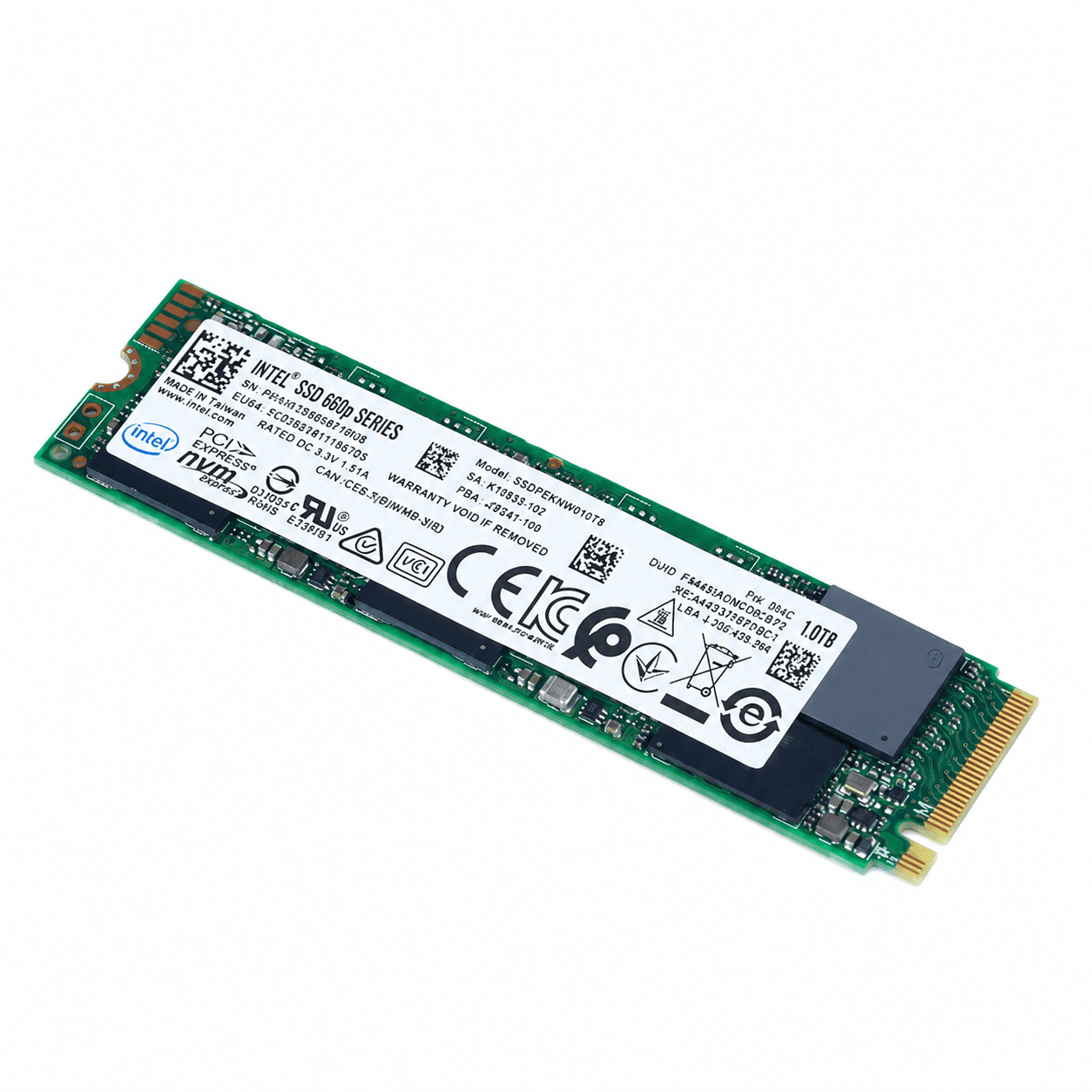 INTEL SSD 660p SERIES | 1TB PCIe Gen3x4 NVMe | M.2 2280