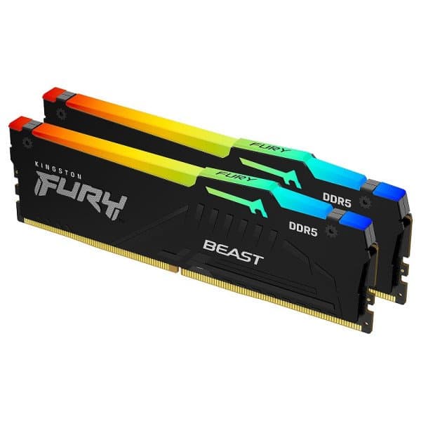 KINGSTON FURY Beast RGB | 16GB (2×8GB) DDR5 6000MHz CL36