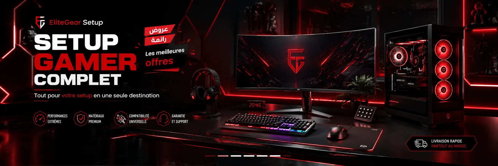 EliteGear setup gamer complet banner