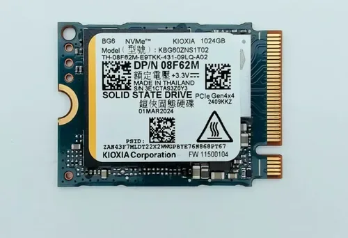 KIOXIA BG6 1TB NVMe Gen4 | M.2 2230 Mini | OCCASION